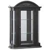 Design Toscano Rosedale Hardwood Wall Curio Cabinet: Ebony Black Finish BN15222